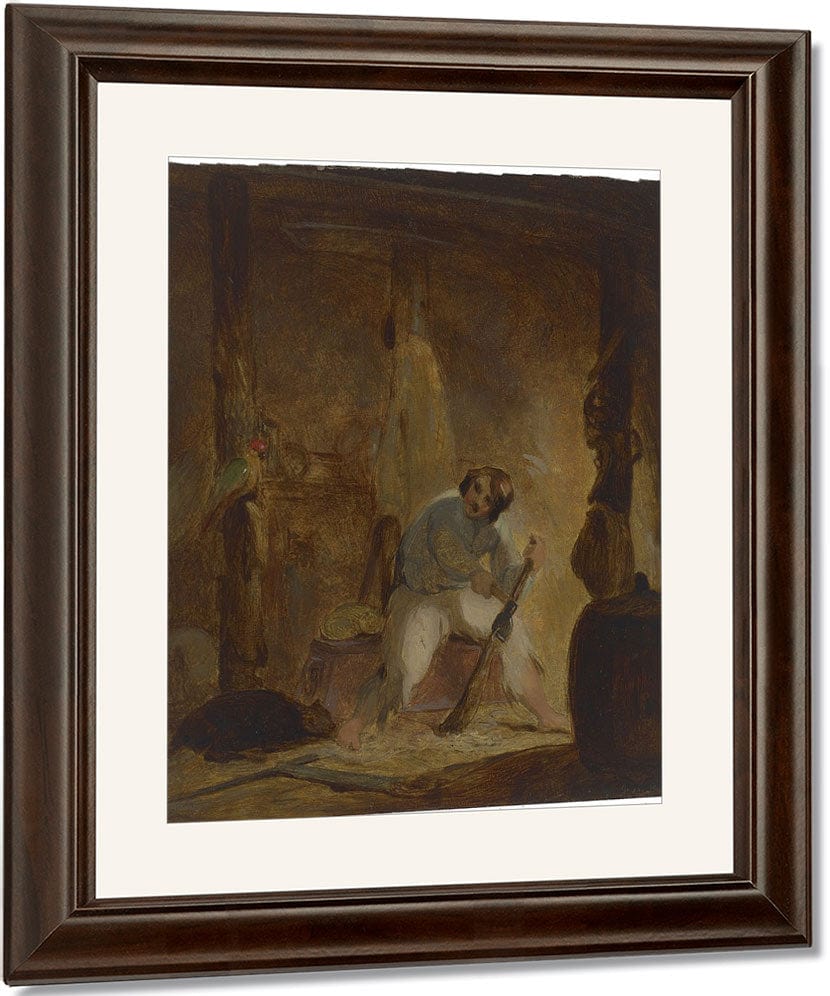 In His Cave By Thomas Sully Fine Art Print