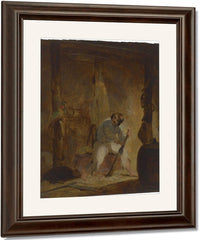 In His Cave By Thomas Sully Fine Art Print