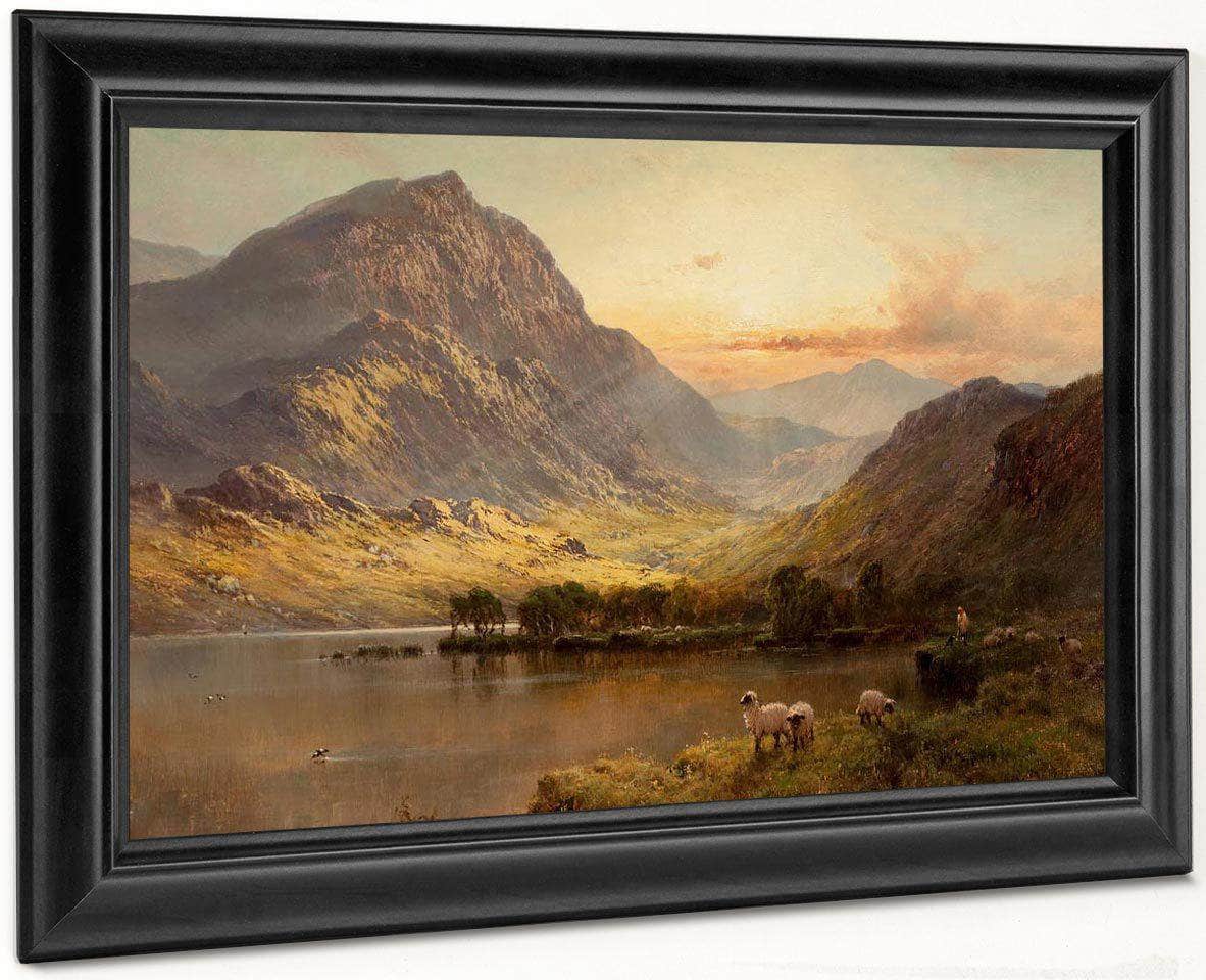 In North Wales Circa 1895 By Alfred De Breanski Fine Art Print