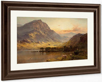 In North Wales Circa 1895 By Alfred De Breanski Fine Art Print