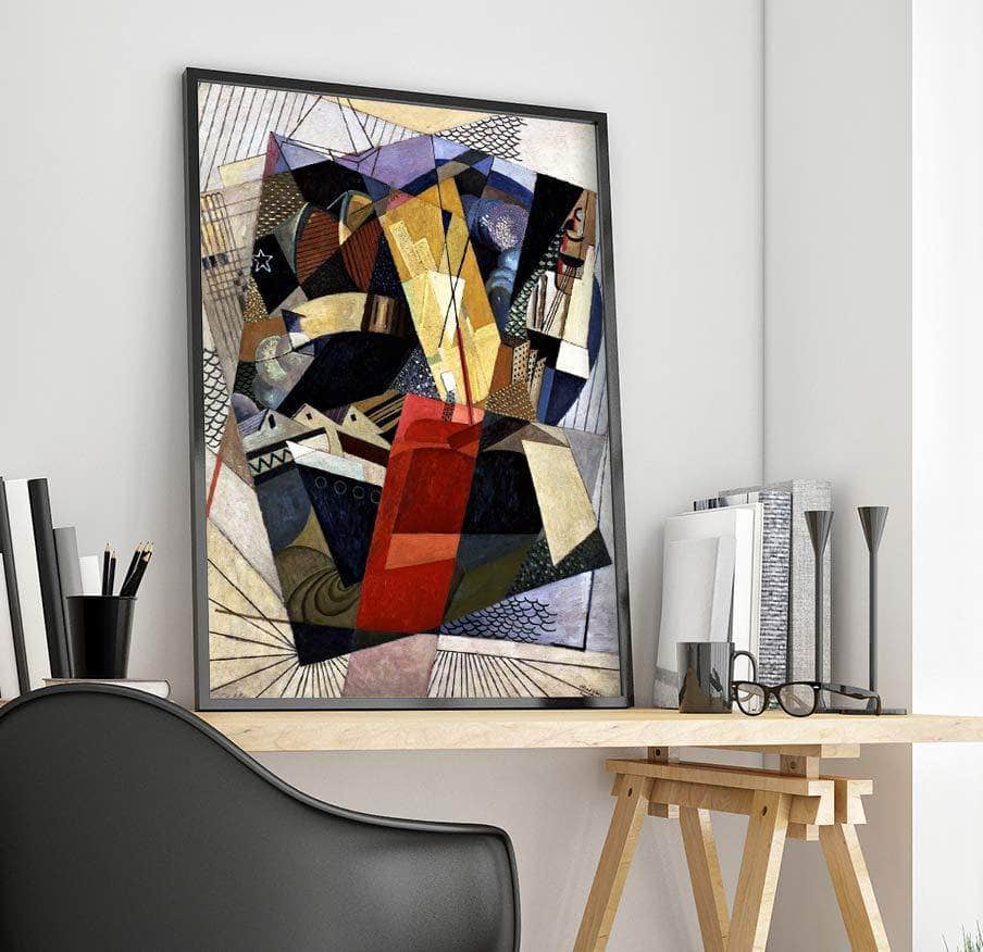 In Port Dans Le Port Painting Albert Gleizes Canvas Art Fine Art Print