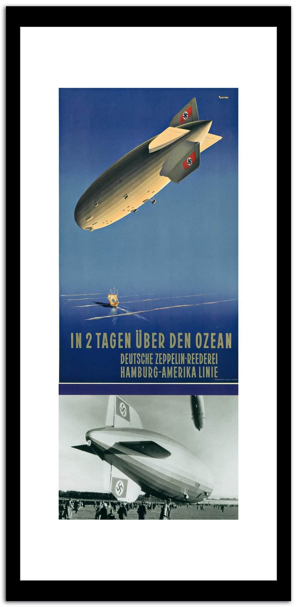 In Tagen Uber Den Ozean  Vintage Movie Poster Fine Art Print