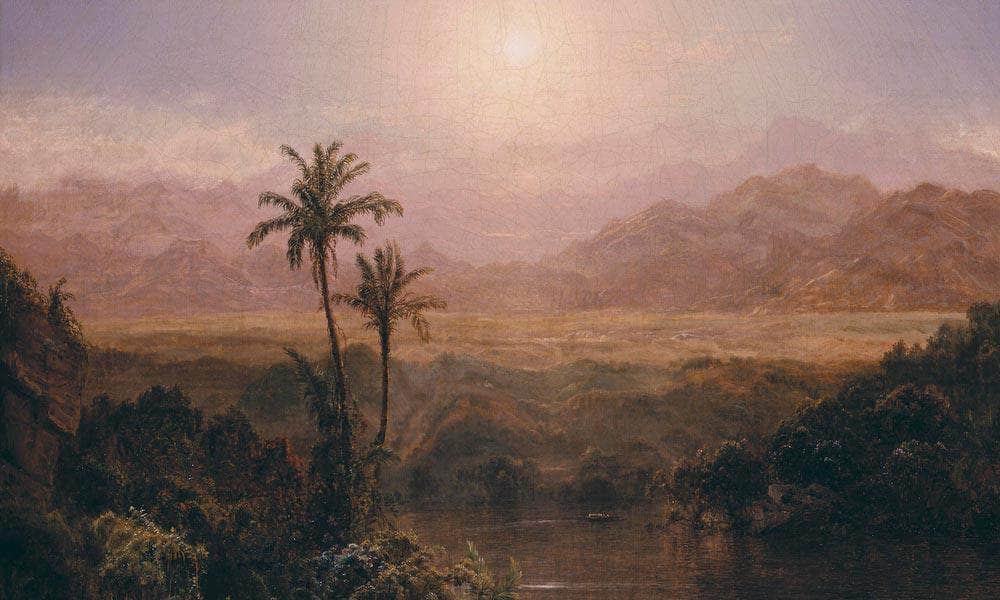 In The Andes By Fredric Edwin Church Fine Art Print