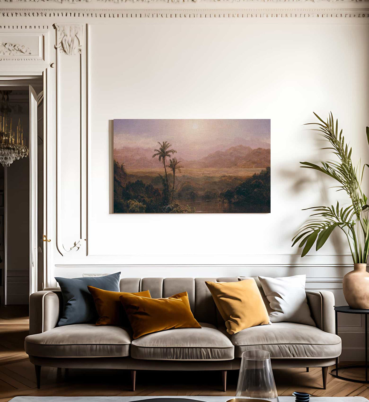 In The Andes By Fredric Edwin Church Fine Art Print