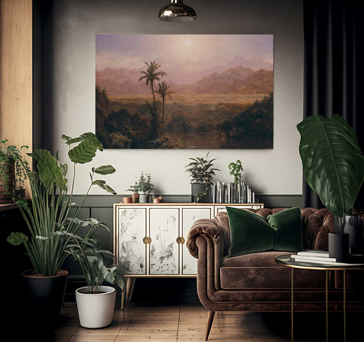 In The Andes By Fredric Edwin Church Fine Art Print