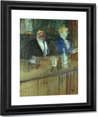 In The Bar The Fat Proprietor And The Anaemic Cashier By Henri Marie Raymond De Toulouse Lautrec Monfa Fine Art Print