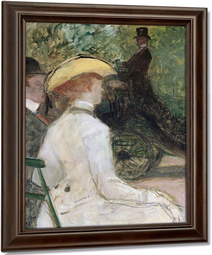 In The Bois De Bologne By Henri Marie Raymond De Toulouse Lautrec Monfa Fine Art Print