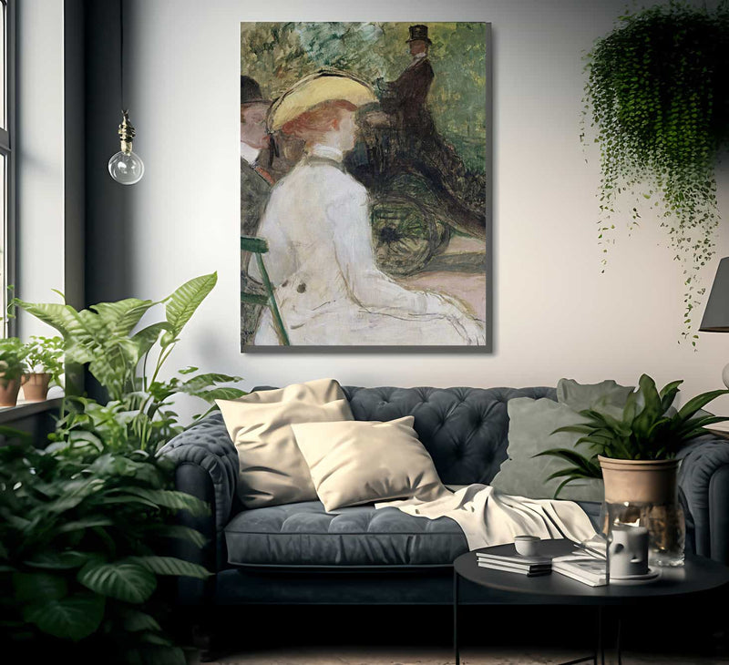 In The Bois De Bologne By Henri Marie Raymond De Toulouse Lautrec Monfa Fine Art Print