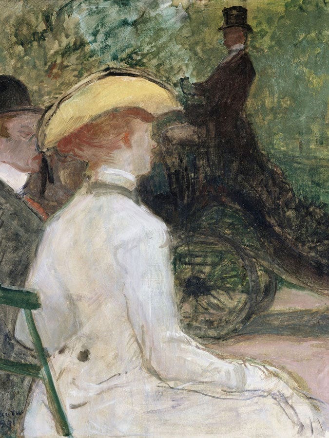 In The Bois De Bologne By Henri Marie Raymond De Toulouse Lautrec Monfa Fine Art Print