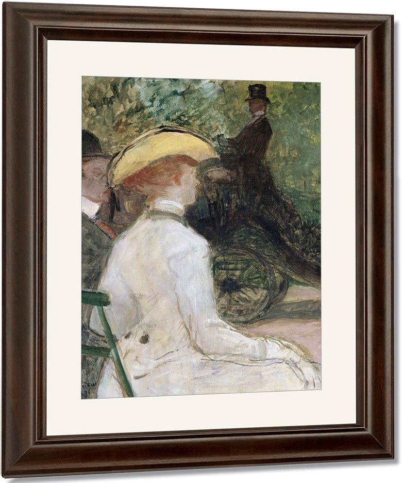In The Bois De Bologne By Henri Marie Raymond De Toulouse Lautrec Monfa Fine Art Print