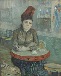 In The Cafe Agostina Segatori In Le Tambourin By Vincent Van Gogh Fine Art Print