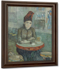In The Cafe Agostina Segatori In Le Tambourin By Vincent Van Gogh Fine Art Print