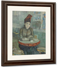 In The Cafe Agostina Segatori In Le Tambourin By Vincent Van Gogh Fine Art Print