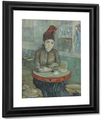In The Cafe Agostina Segatori In Le Tambourin By Vincent Van Gogh Fine Art Print