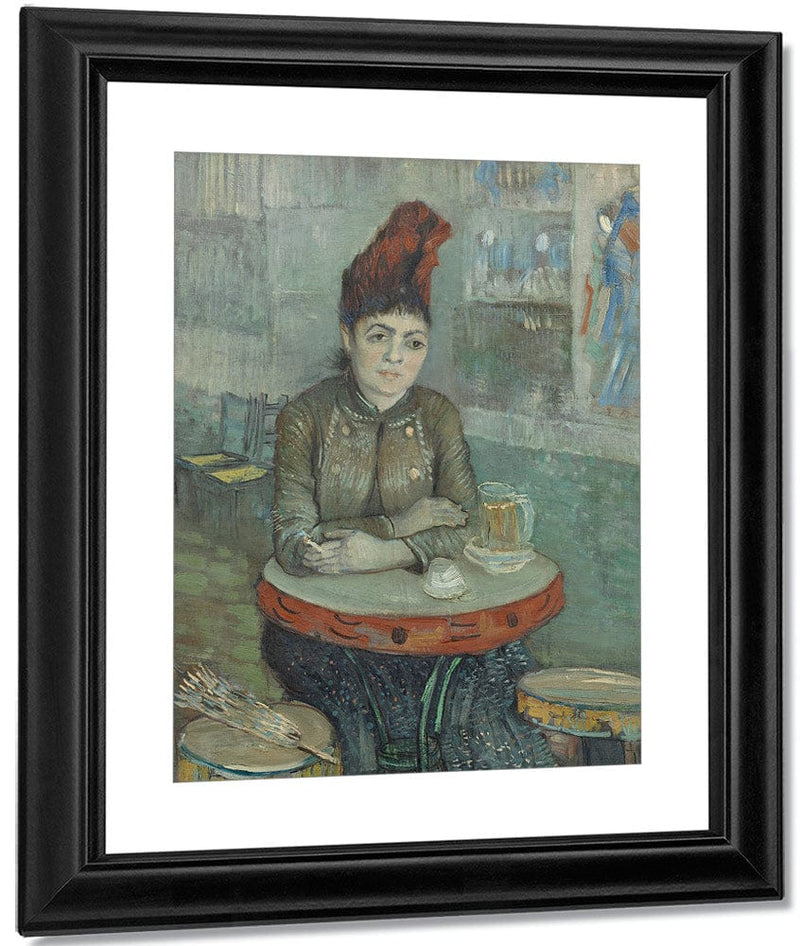 In The Cafe Agostina Segatori In Le Tambourin By Vincent Van Gogh Fine Art Print