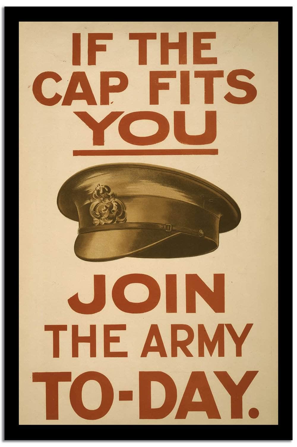 In The Cap Fits You  Vintage Poster Fine Art Print