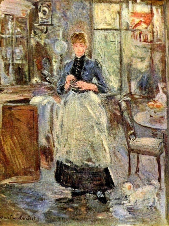 In The Dining Room Berthe Morisot Fine Art Print