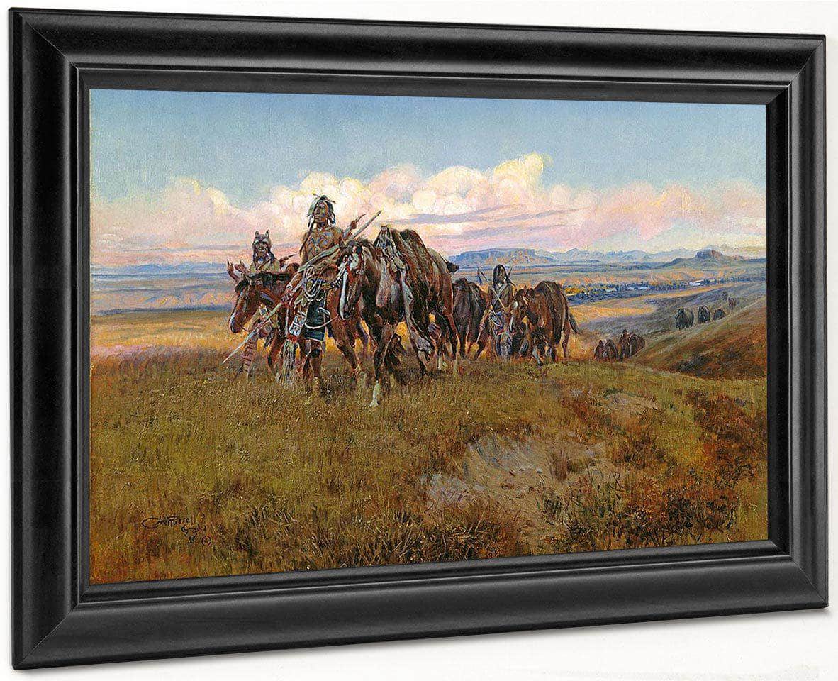 In The Enemys Country By Charles Marion Russell Fine Art Print