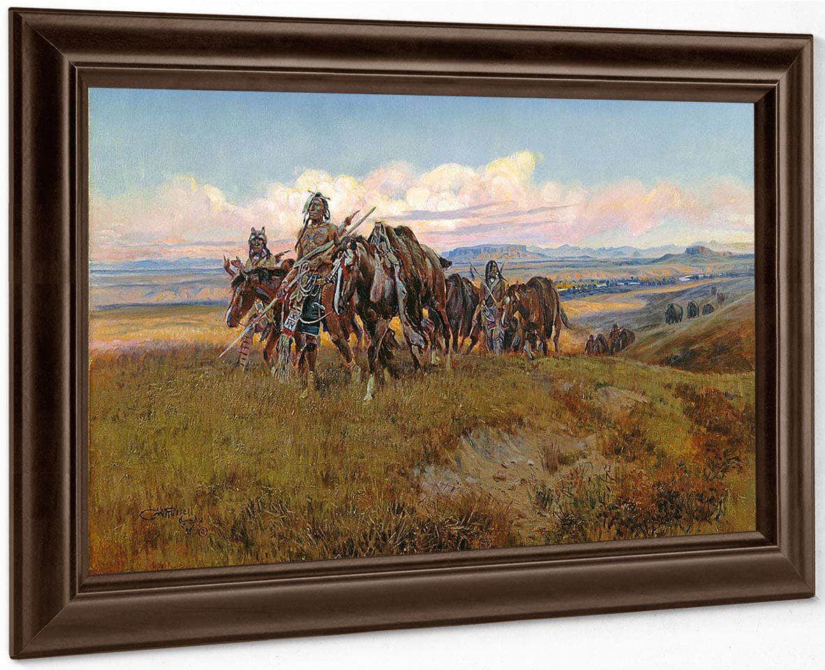 In The Enemys Country By Charles Marion Russell Fine Art Print