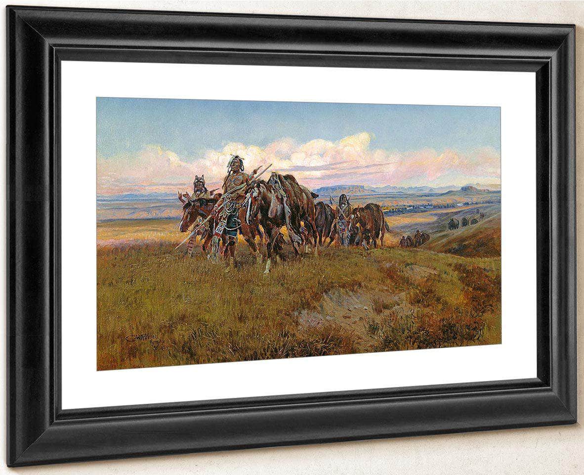 In The Enemys Country By Charles Marion Russell Fine Art Print