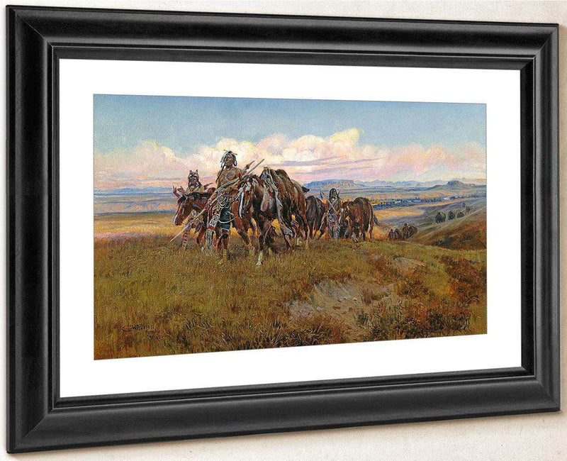 In The Enemys Country By Charles Marion Russell Fine Art Print