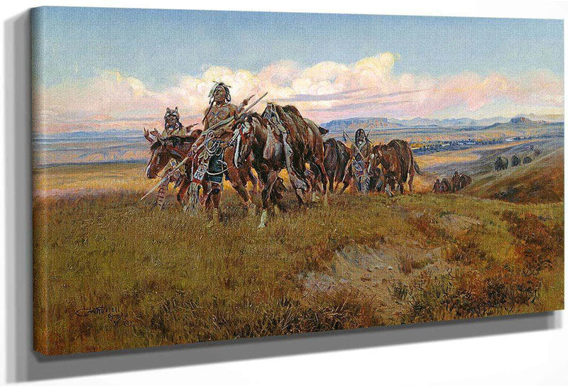 In The Enemys Country By Charles Marion Russell Fine Art Print