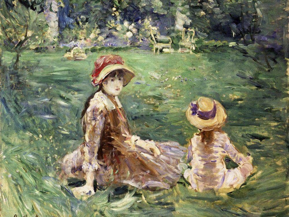 In The Garden At Maurecourt 1884 By Berthe Morisot Fine Art Print