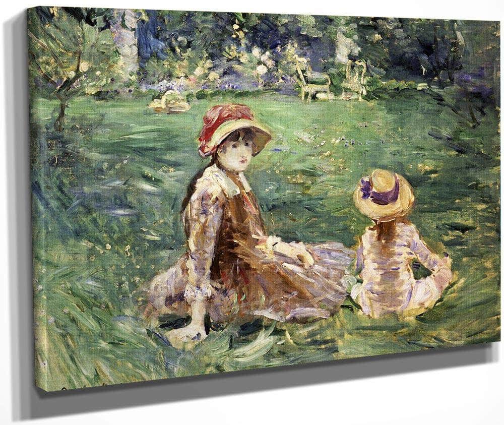 In The Garden At Maurecourt 1884 By Berthe Morisot Fine Art Print