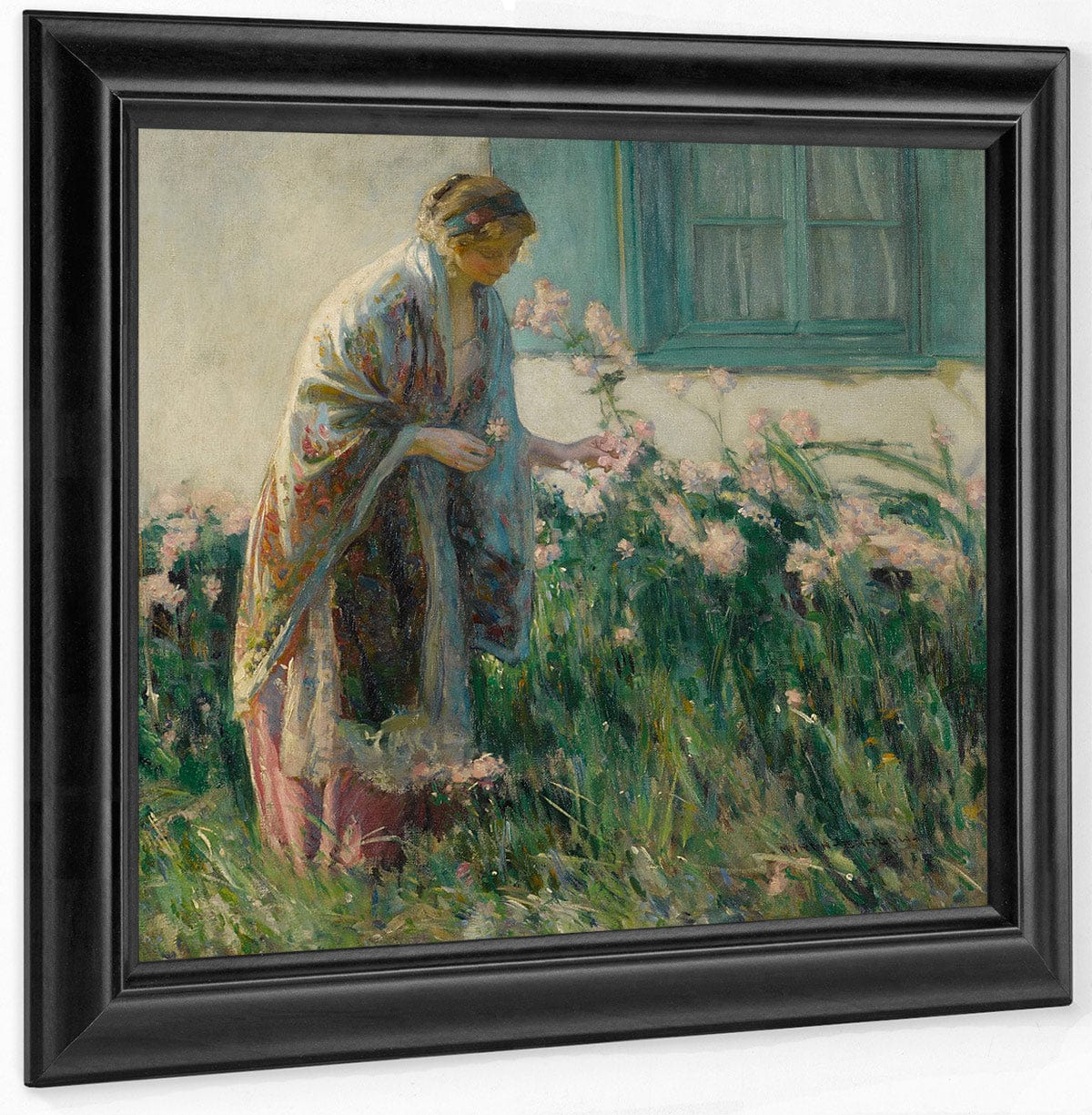 In The Garden By Myron G Fine Art Print