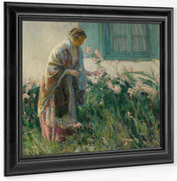 In The Garden By Myron G Fine Art Print