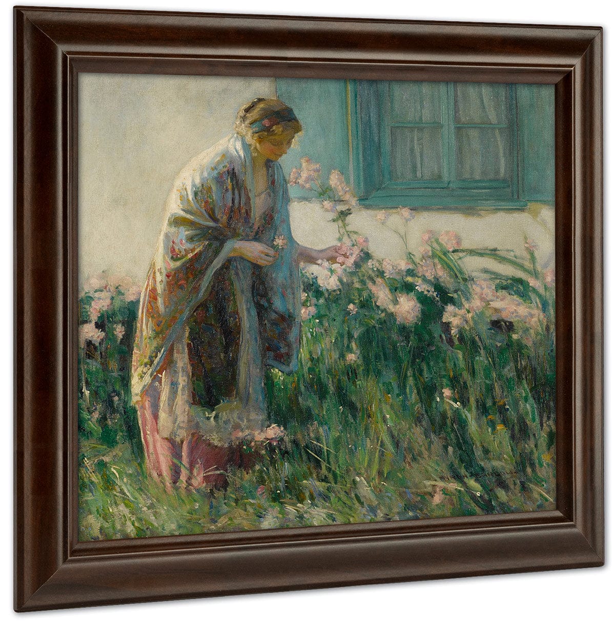 In The Garden By Myron G Fine Art Print