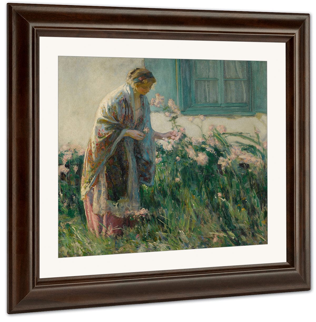 In The Garden By Myron G Fine Art Print