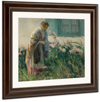 In The Garden By Myron G Fine Art Print