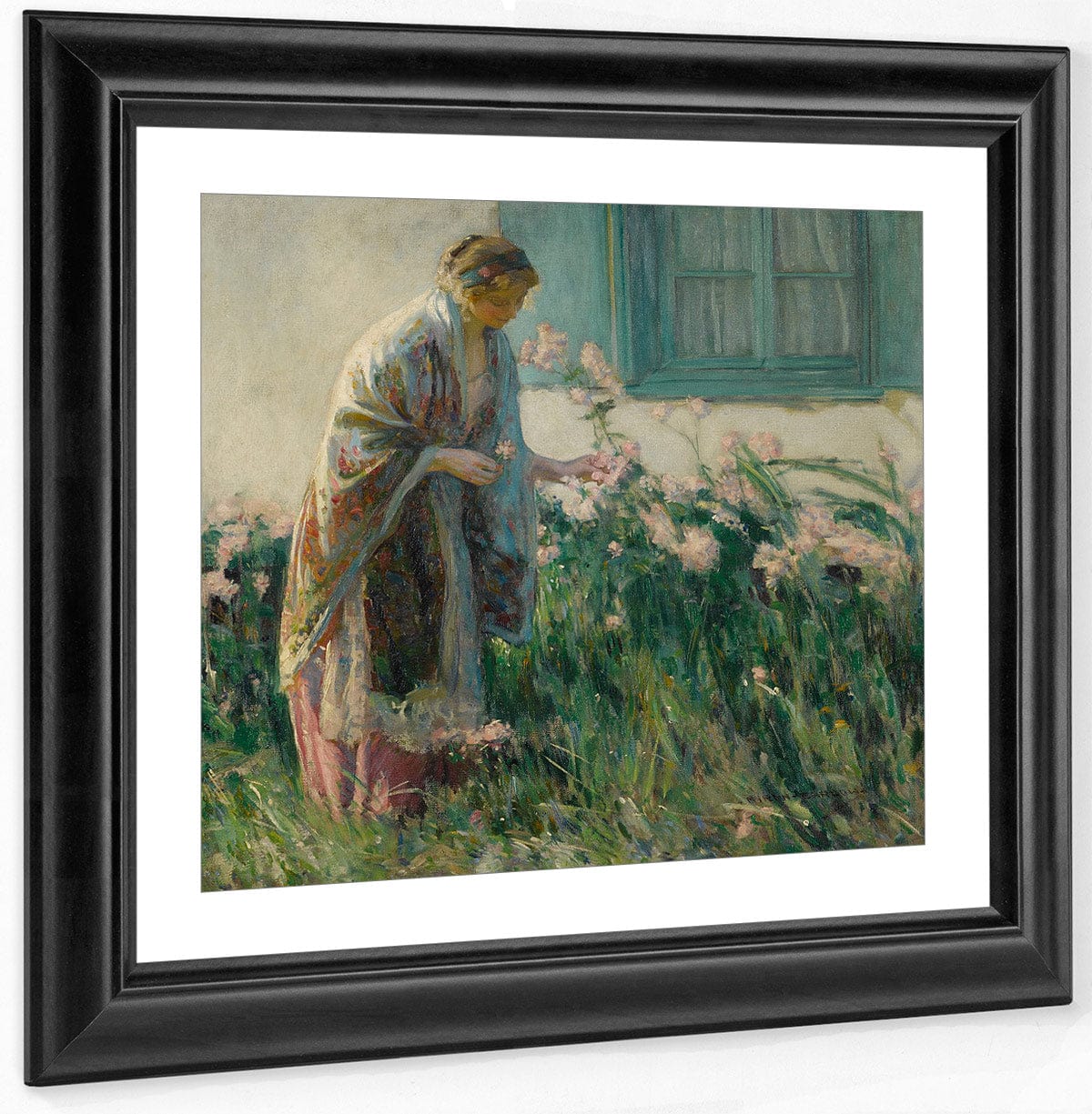 In The Garden By Myron G Fine Art Print