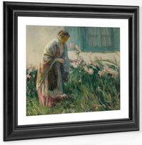 In The Garden By Myron G Fine Art Print