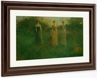 In The Garden By Thomas Wilmer Dewing Fine Art Print