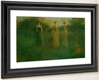 In The Garden By Thomas Wilmer Dewing Fine Art Print