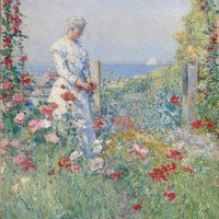 In The Garden (Celia Thaxter In Her Garden) By Childe Hassam Fine Art Print