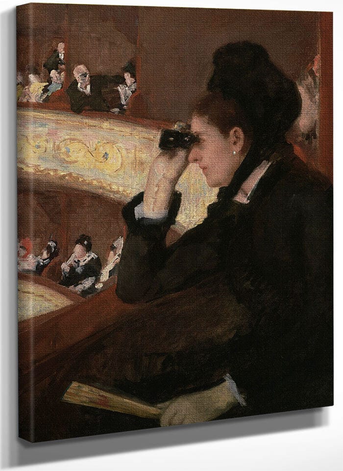 In The Loge By Mary Cassatt Fine Art Print