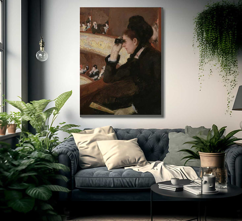 In The Loge By Mary Cassatt Fine Art Print