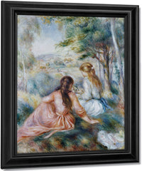 In The Meadow By Pierre Auguste Renoir Fine Art Print