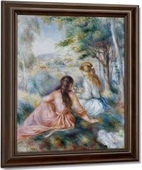 In The Meadow By Pierre Auguste Renoir Fine Art Print