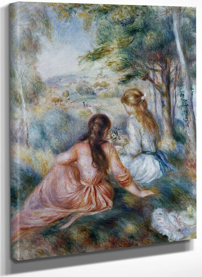 In The Meadow By Pierre Auguste Renoir Fine Art Print