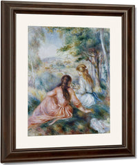 In The Meadow By Pierre Auguste Renoir Fine Art Print