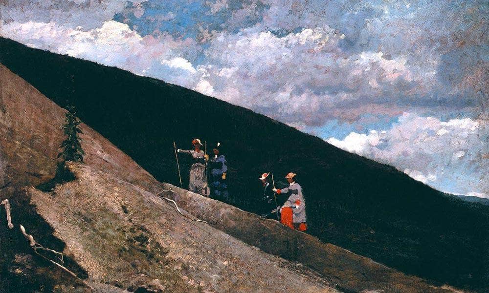 In The Mountains By Winslow Homer Fine Art Print