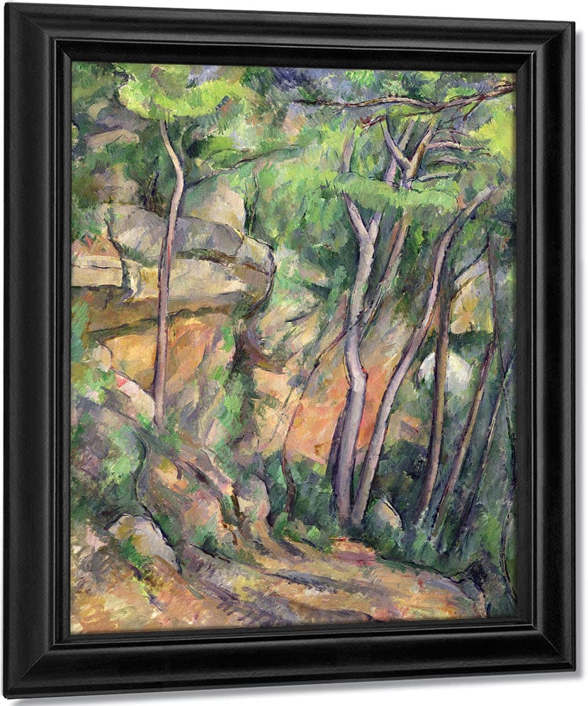 In The Park Of Chateau Noir By Paul Cezanne Fine Art Print