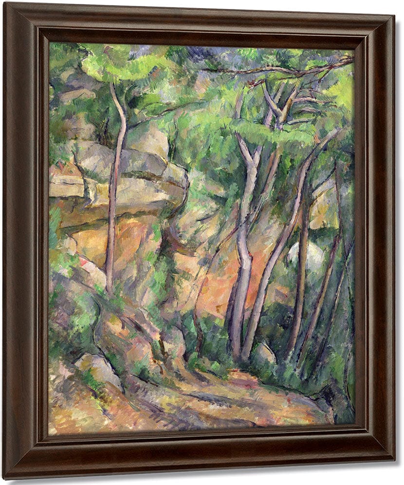 In The Park Of Chateau Noir By Paul Cezanne Fine Art Print