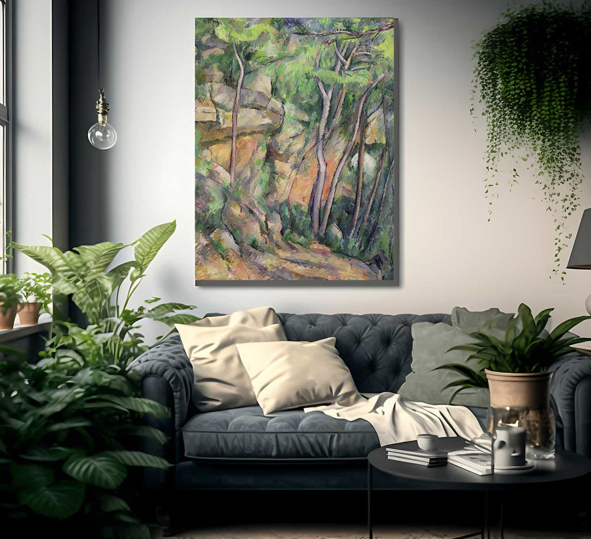 In The Park Of Chateau Noir By Paul Cezanne Fine Art Print