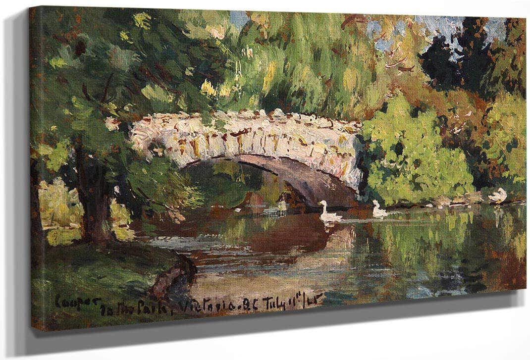 In The Park, Victoria, British Columbia, 1925 By Colin Campbell Cooper Fine Art Print