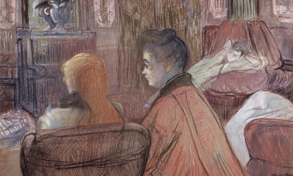 In The Salon By Henri Marie Raymond De Toulouse Lautrec Monfa Fine Art Print